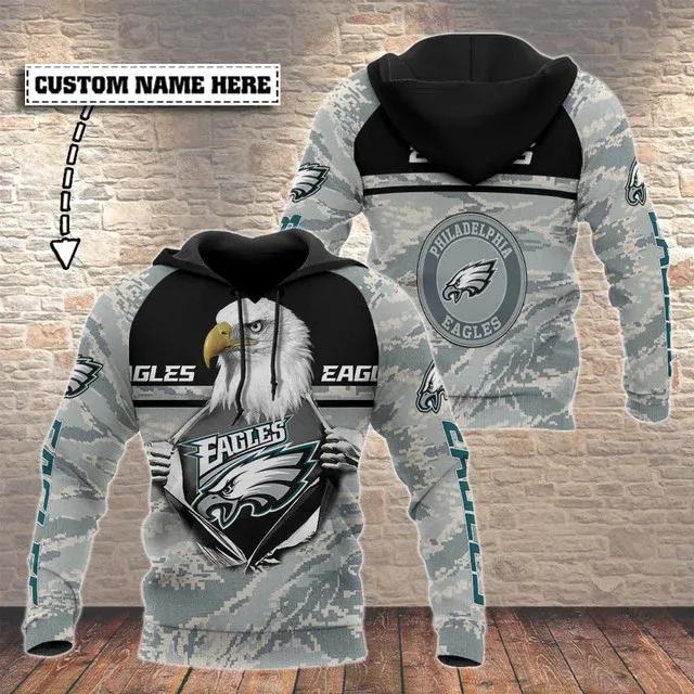 NFL Philadelphia Eagles Personalized NFL 3D All Over Print Hoodie