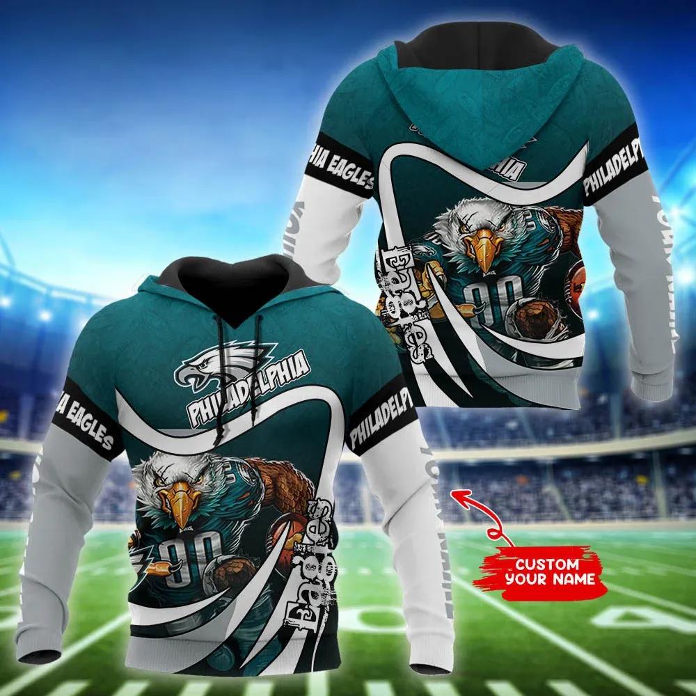 NFL Philadelphia Eagles Personalized NFL 3D All Over Print Hoodie