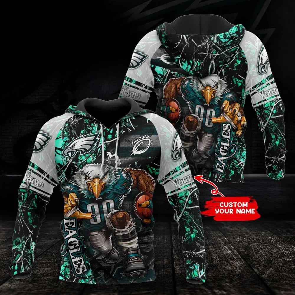 NFL Philadelphia Eagles Personalized NFL 3D All Over Print Hoodie