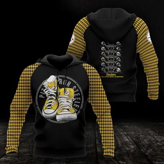 NFL Pittsburgh Steelers NFL 3D All Over Print Hoodie