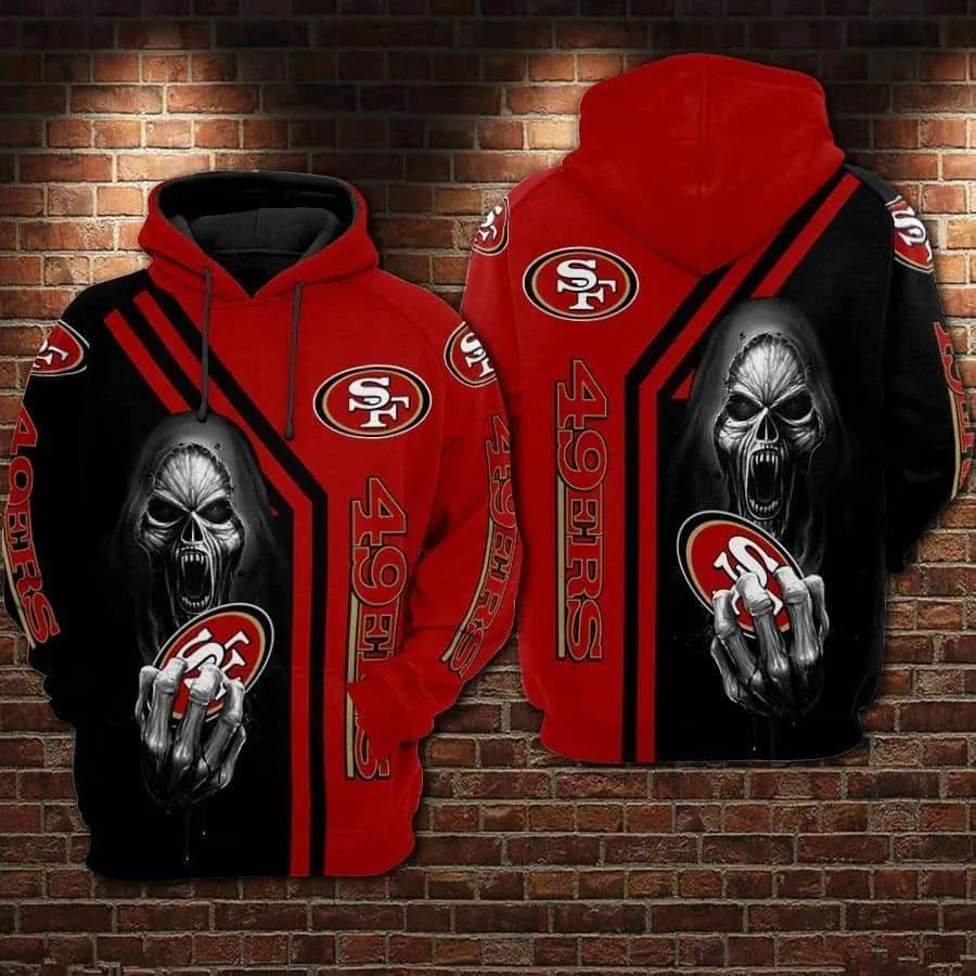 NFL San Francisco 49ers Death NFL 3D All Over Print Hoodie