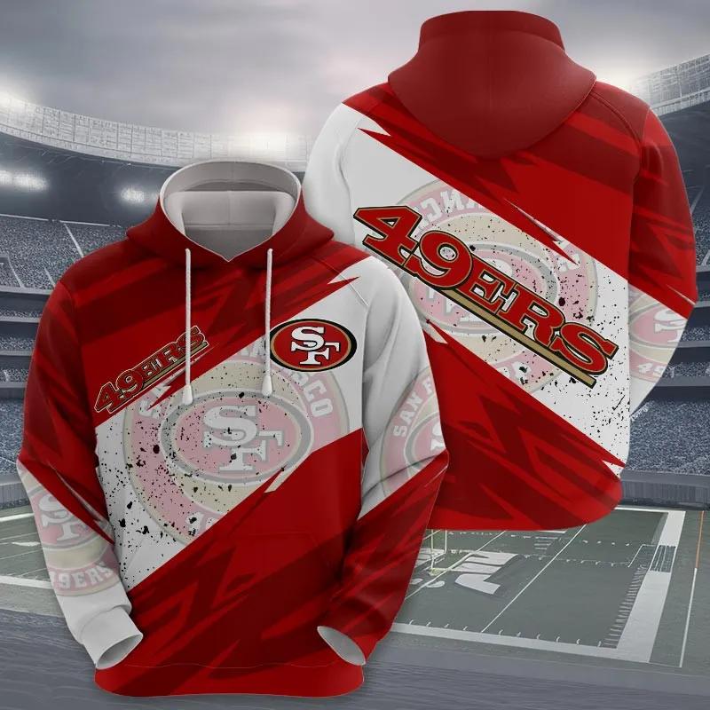NFL San Francisco 49ers Logo NFL 3D All Over Print Hoodie