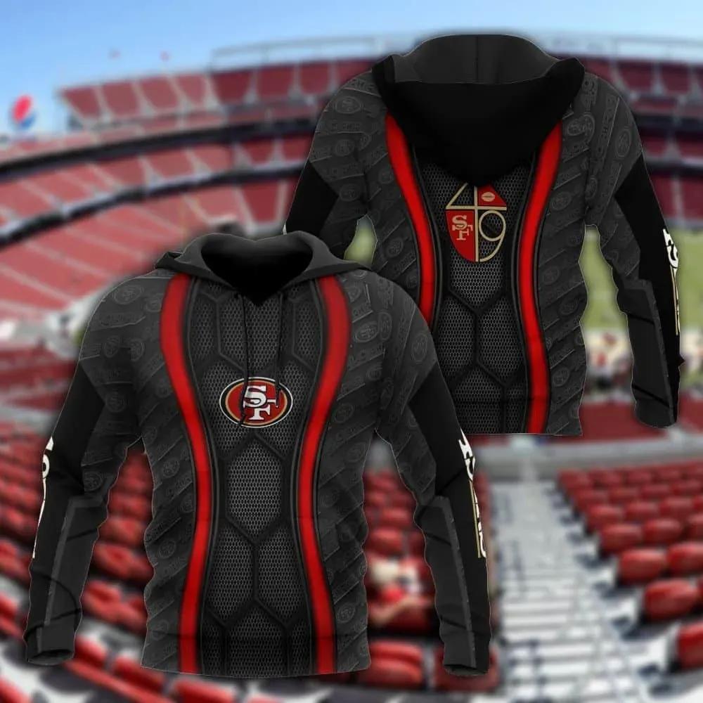 NFL San Francisco 49ers Logo NFL 3D All Over Print Hoodie