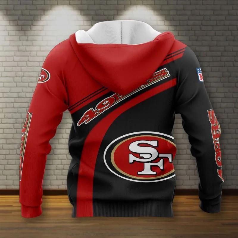 Alternative view of NFL San Francisco 49ers NFL 3D All Over Print Hoodie