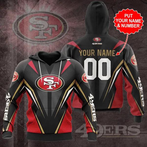 NFL San Francisco 49ers Personalized NFL 3D All Over Print Hoodie