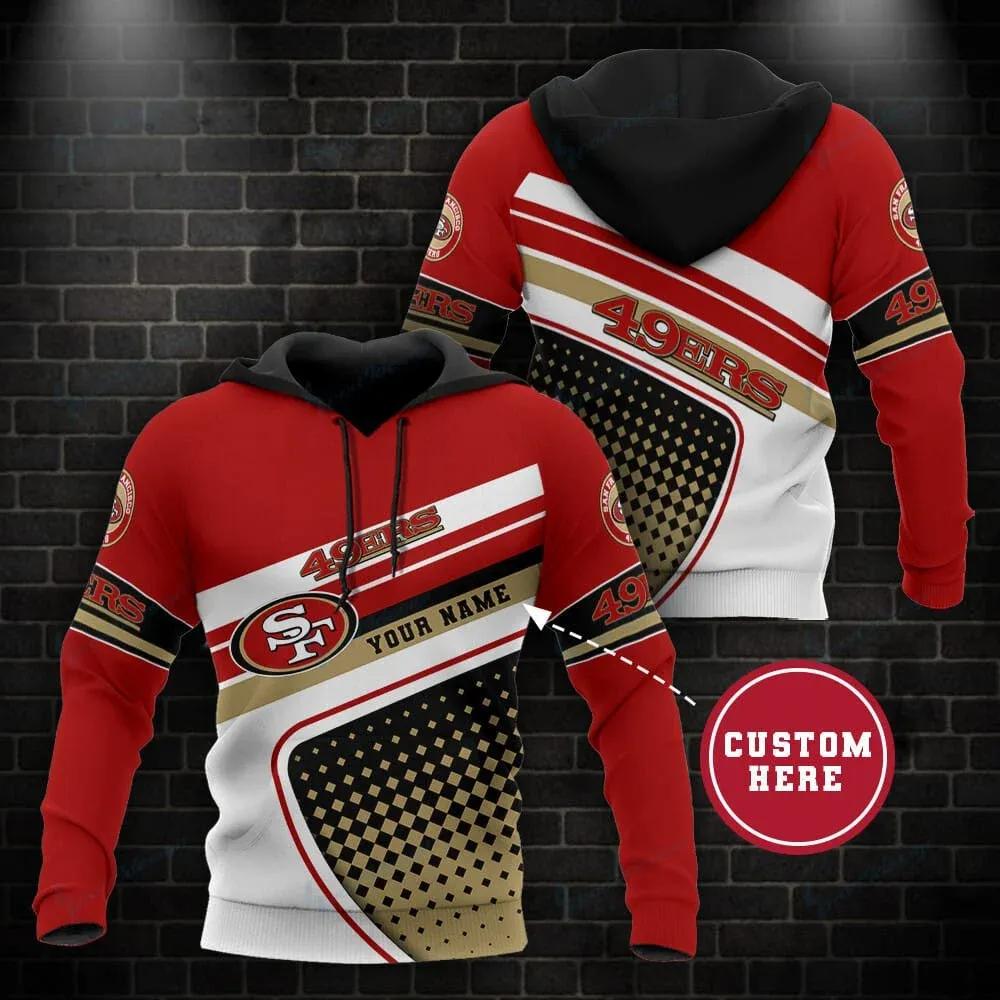 NFL San Francisco 49ers Personalized NFL 3D All Over Print Hoodie
