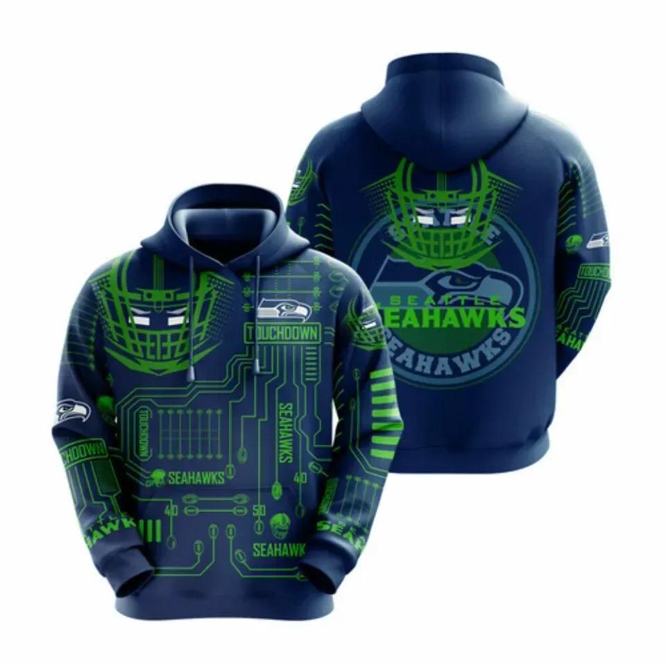 NFL Seattle Seahawks NFL 3D All Over Print Hoodie
