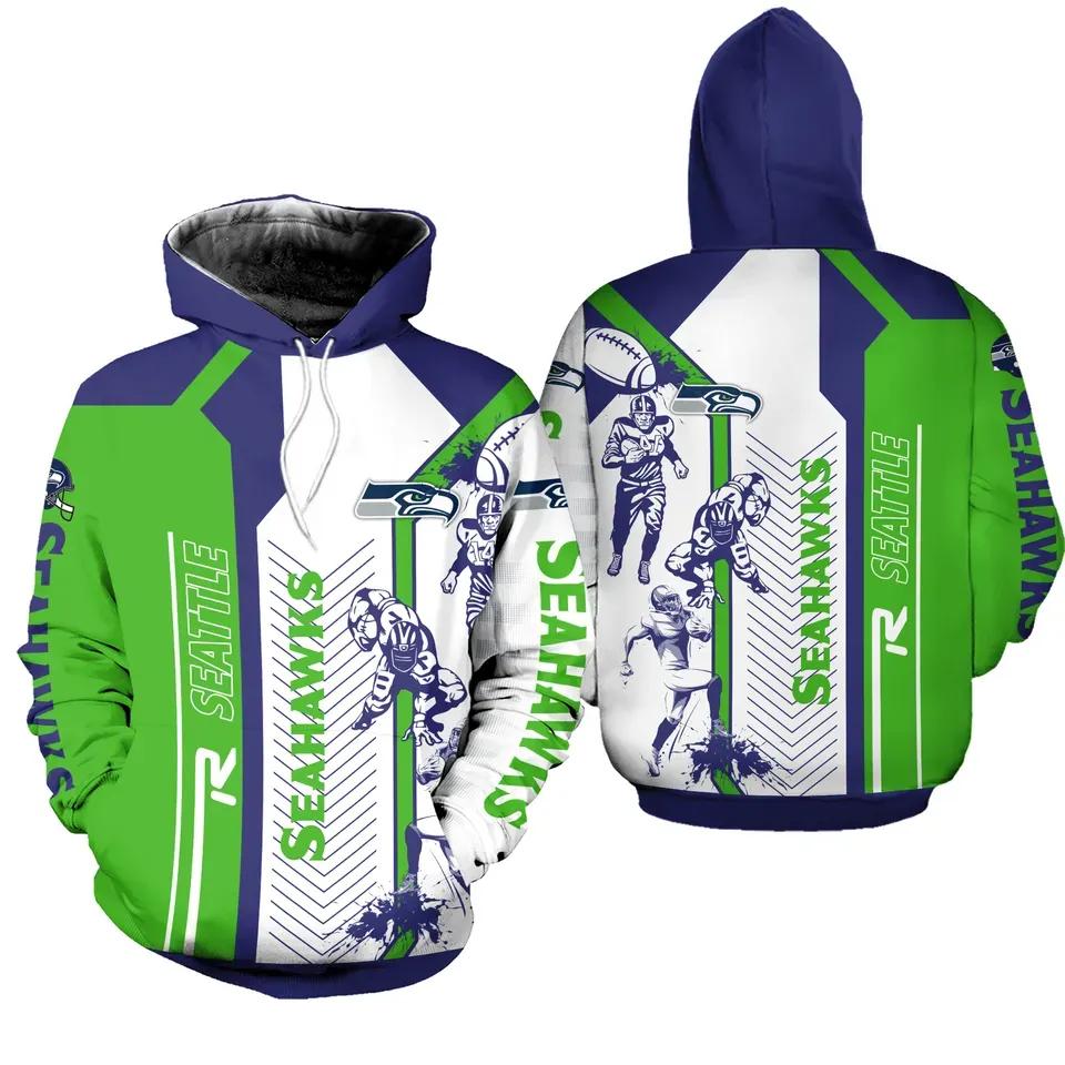 NFL Seattle Seahawks NFL 3D All Over Print Hoodie