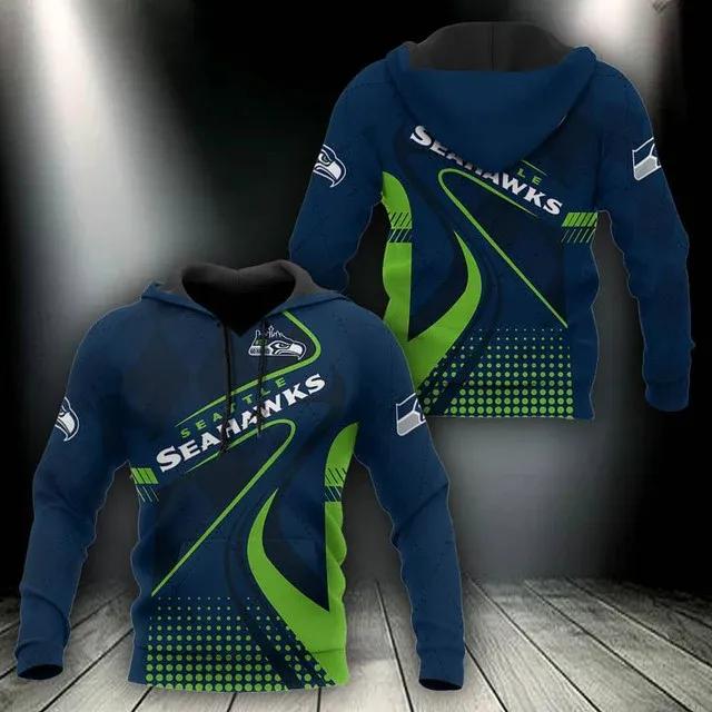 NFL Seattle Seahawks NFL 3D All Over Print Hoodie