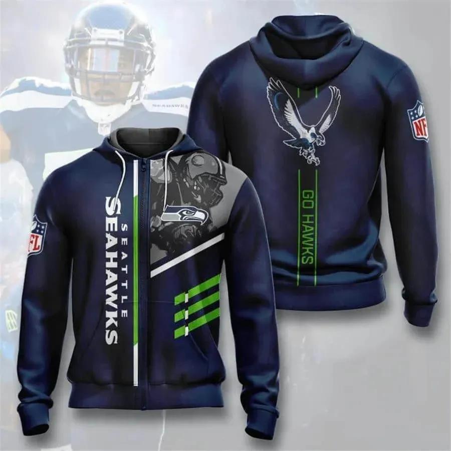 NFL Seattle Seahawks NFL 3D All Over Print Hoodie