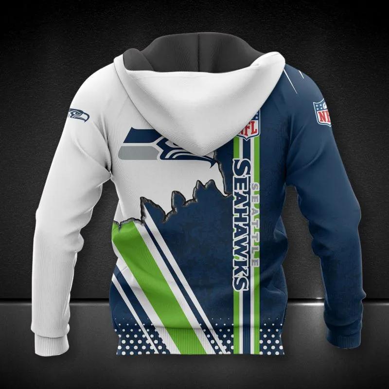 Alternative view of NFL Seattle Seahawks NFL 3D All Over Print Hoodie