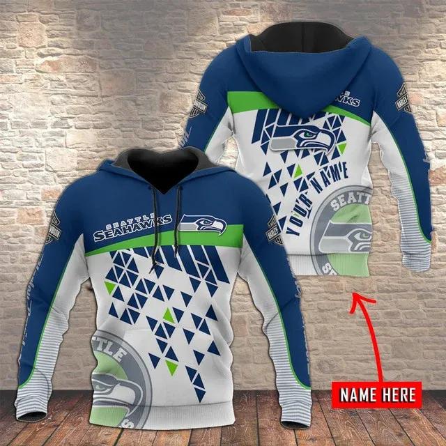 NFL Seattle Seahawks Personalized NFL 3D All Over Print Hoodie