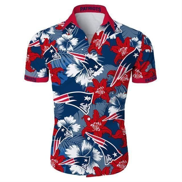 Nfl Shirts Walmart New England Patriots Hawaiian Shirt Tropical Aloha Button Up