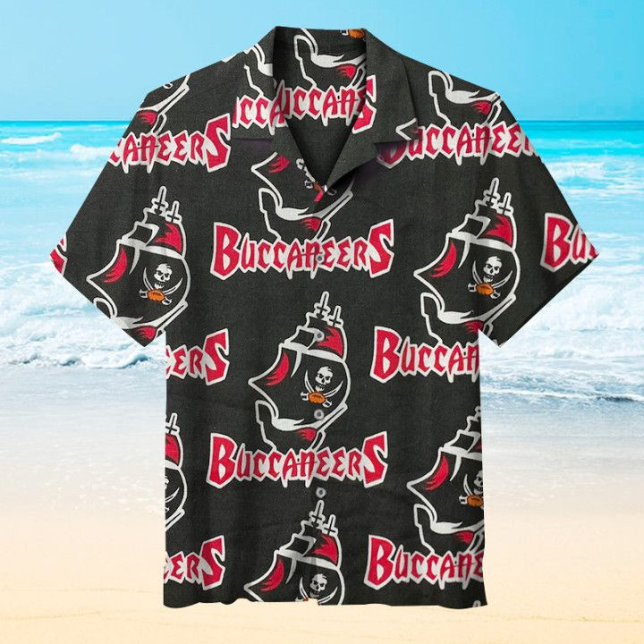 Nfl Tampa Bay Buccaneers Casual Hawaiian Shirt Tropical Aloha Button Up