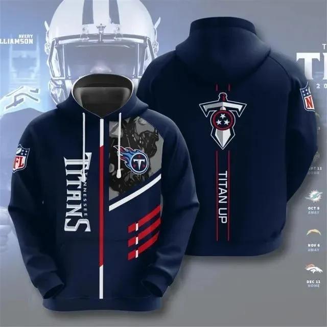 NFL Tennessee Team Titans NFL 3D All Over Print Hoodie