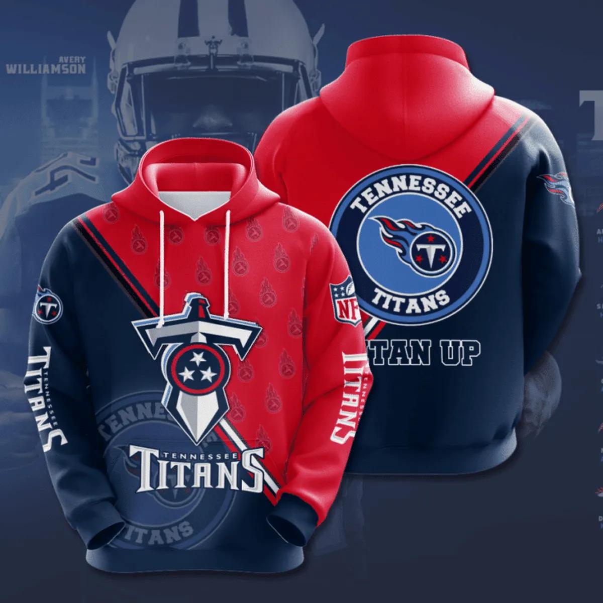 NFL Tennessee Team Titans NFL 3D All Over Print Hoodie