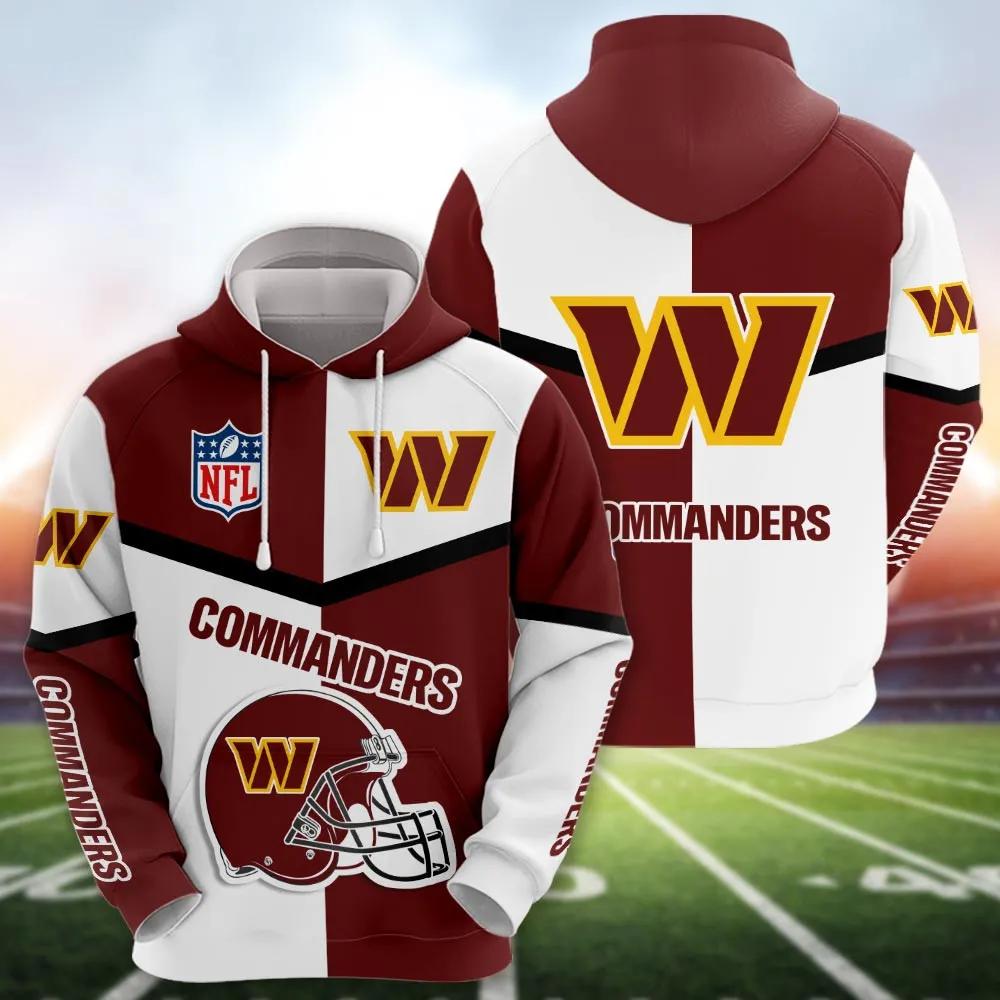 NFL Washington Commanders NFL 3D All Over Print Hoodie