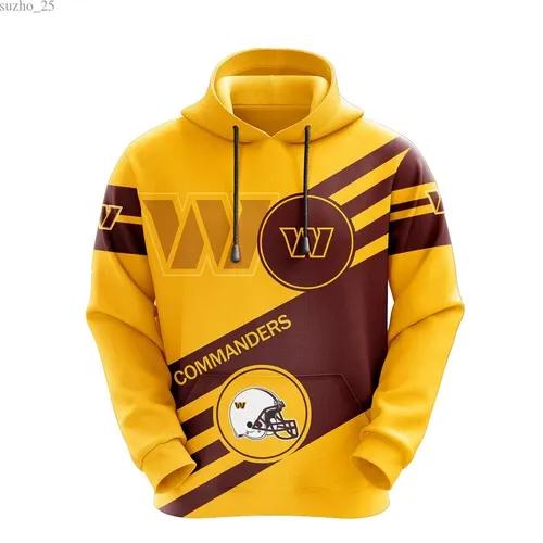 NFL Washington Commanders NFL 3D All Over Print Hoodie