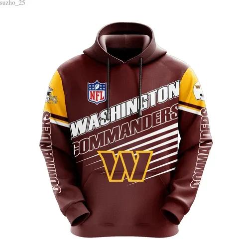 NFL Washington Commanders NFL 3D All Over Print Hoodie