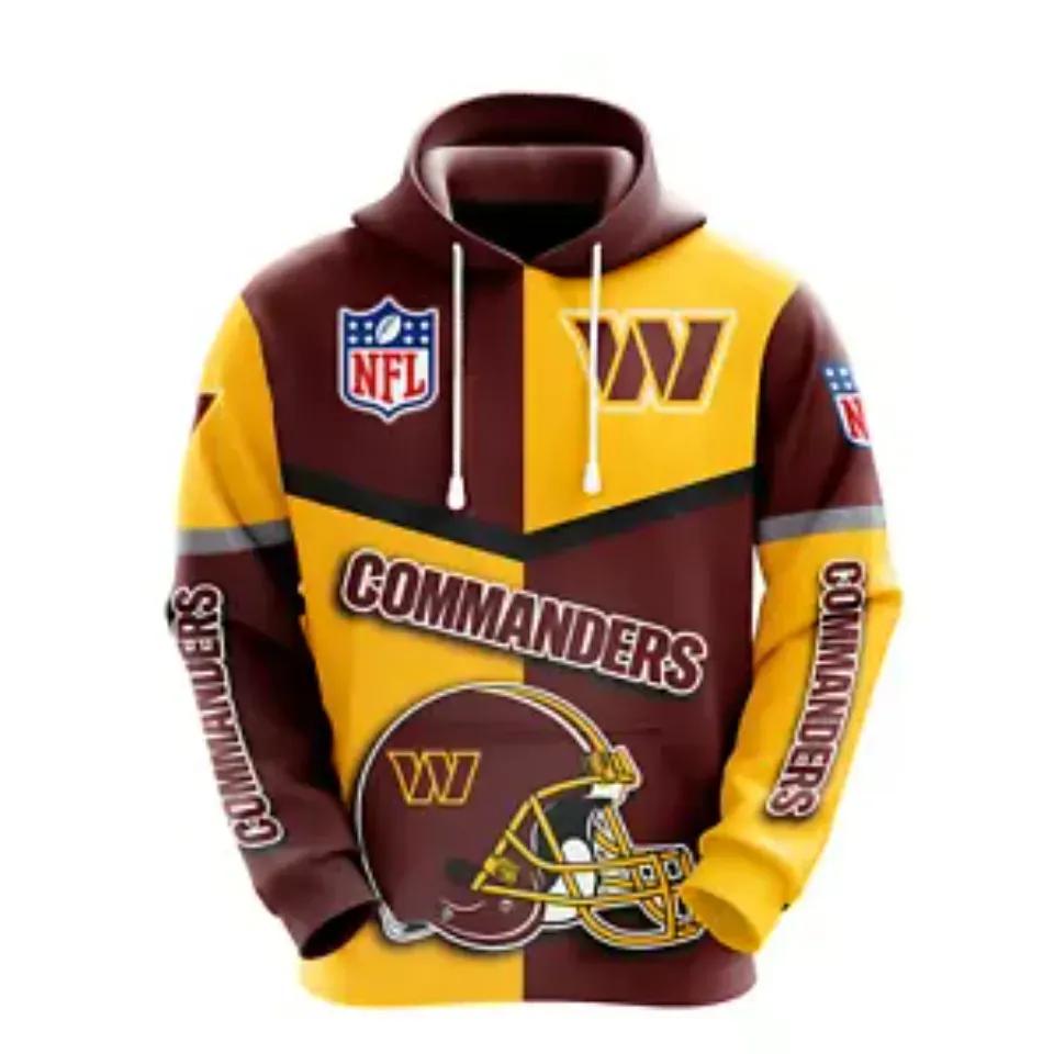 NFL Washington Commanders NFL 3D All Over Print Hoodie