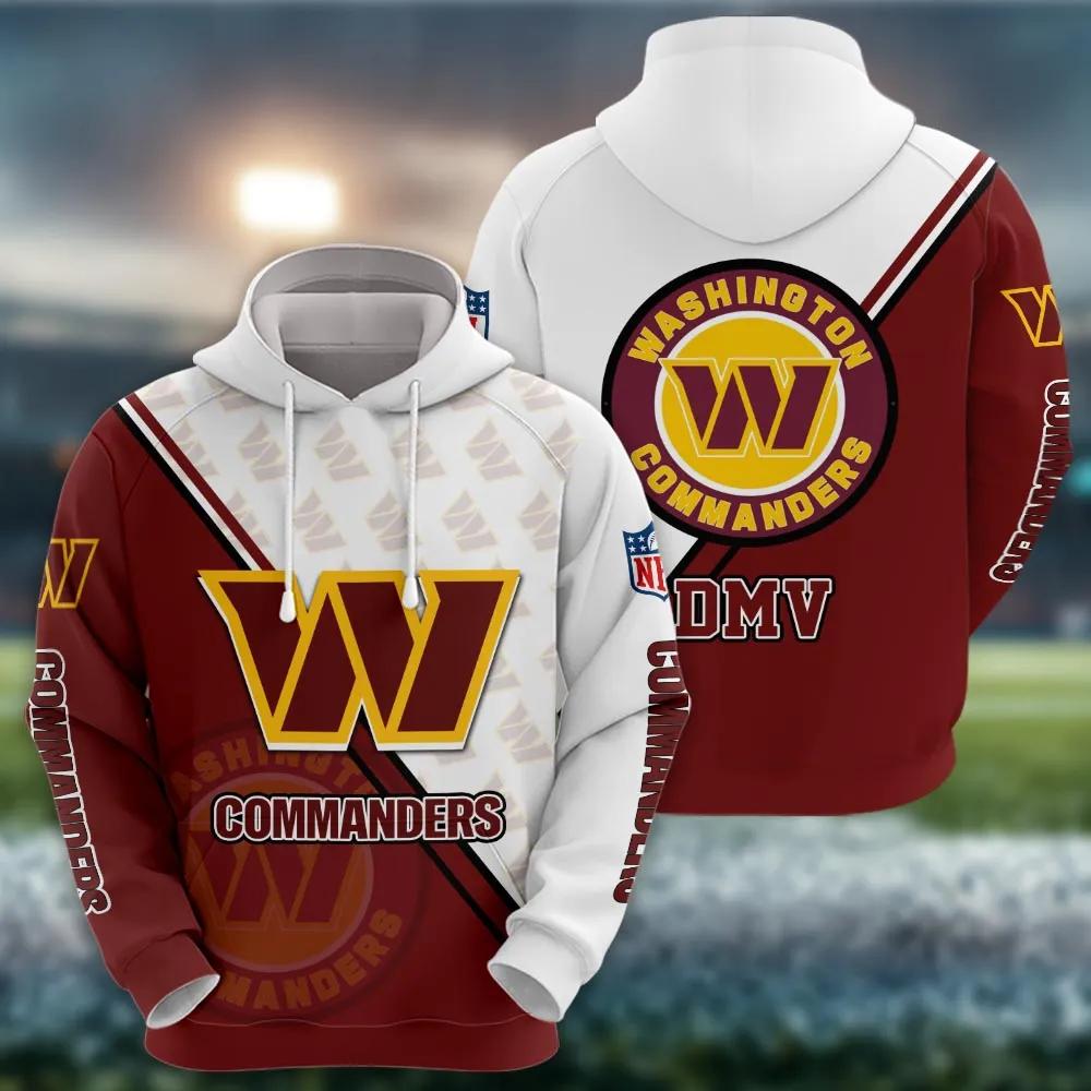 NFL Washington Commanders NFL 3D All Over Print Hoodie