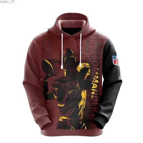 NFL Washington Commanders NFL 3D All Over Print Hoodie