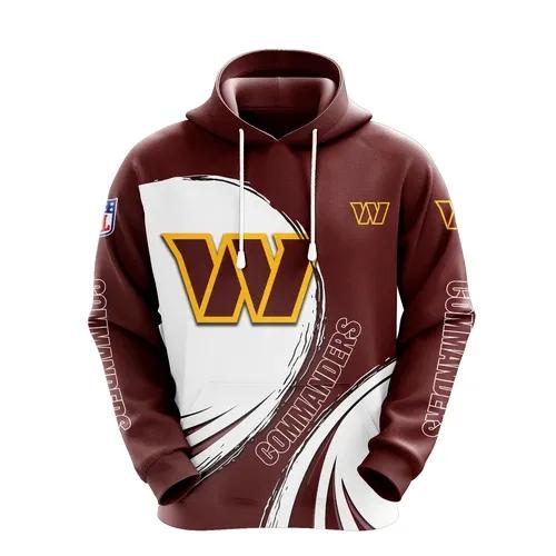NFL Washington Commanders NFL 3D All Over Print Hoodie