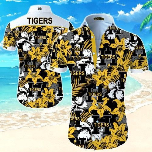 Nhl Hamilton Tigers Hawaiian Shirt Tropical Aloha Button Up