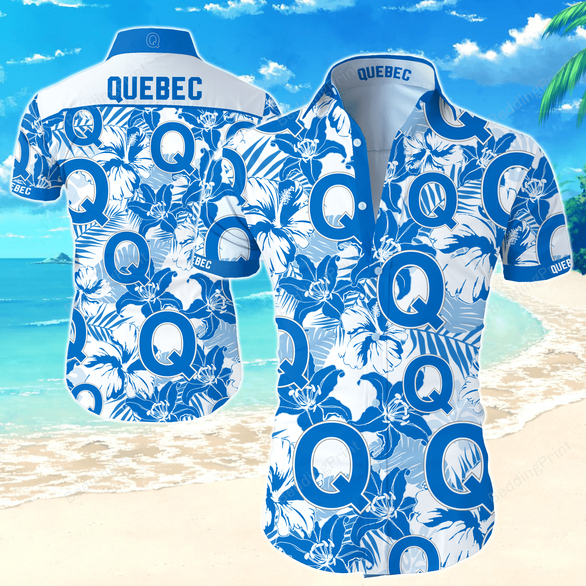Nhl Quebec Bulldogs Hawaiian Shirt Tropical Aloha Button Up