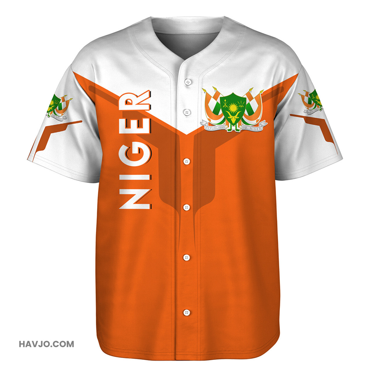Niger Arrow Style Baseball Jersey