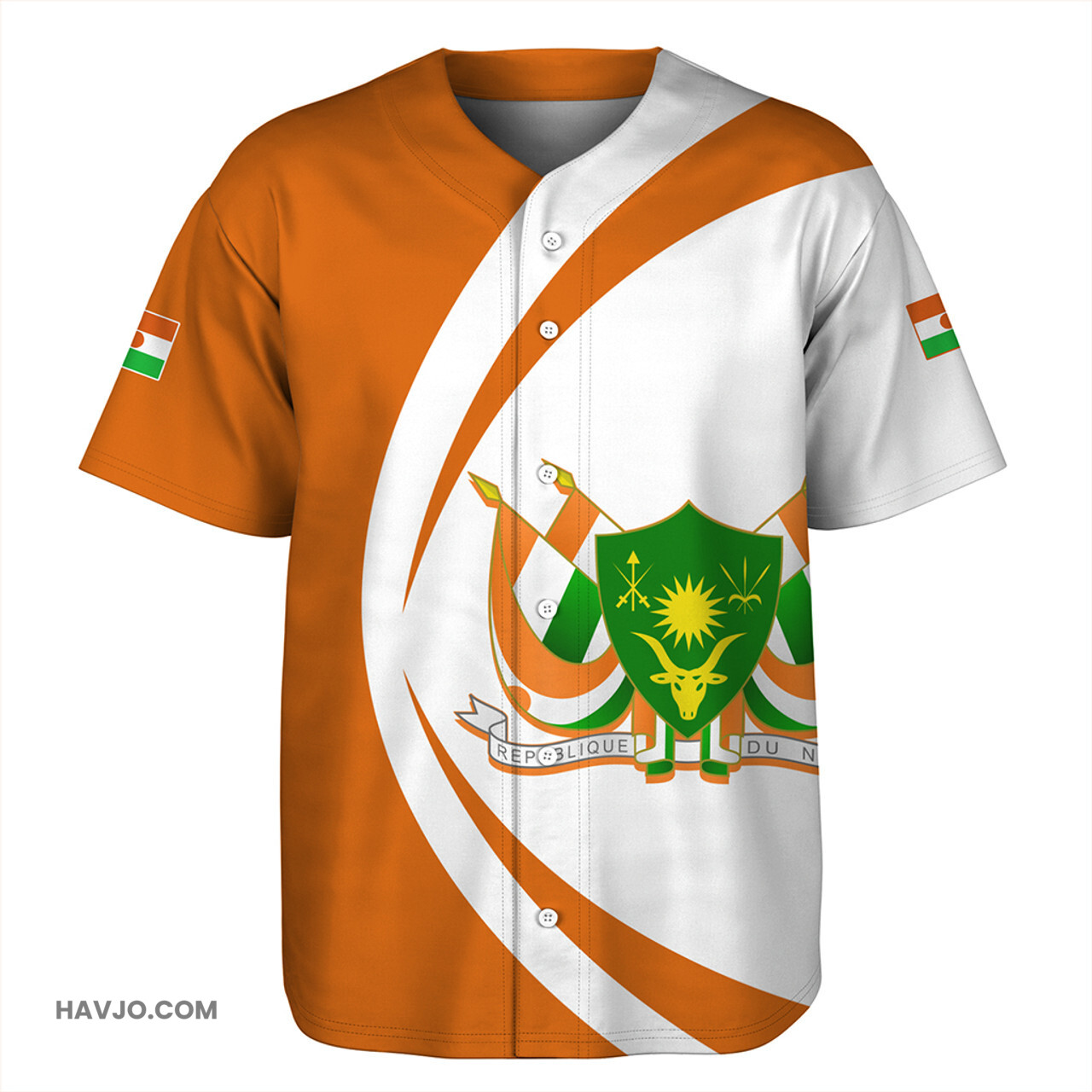 Niger Circle Style Baseball Jersey