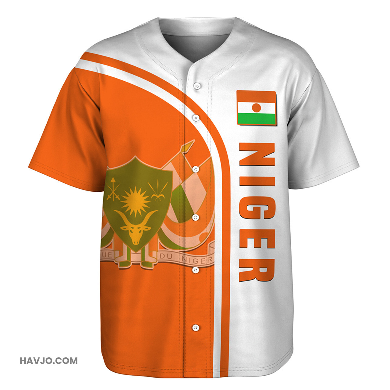 Niger Custom In My Heart Baseball Jersey