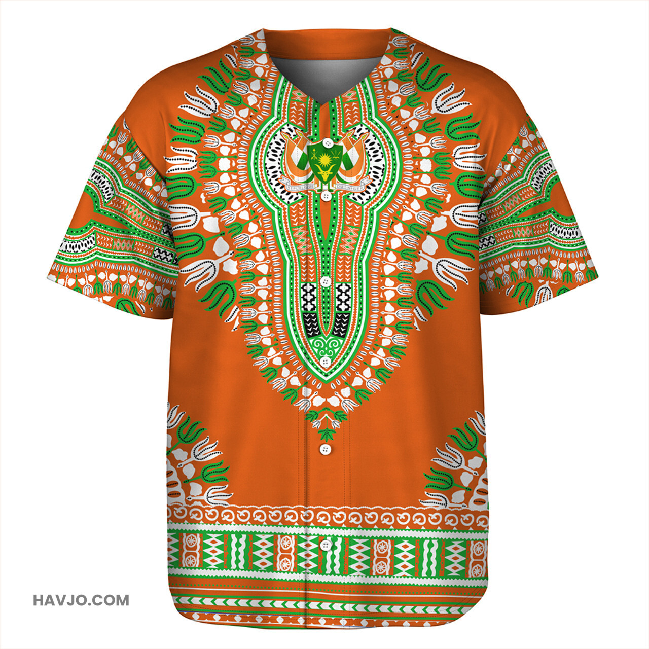 Niger Dashiki Baseball Jersey
