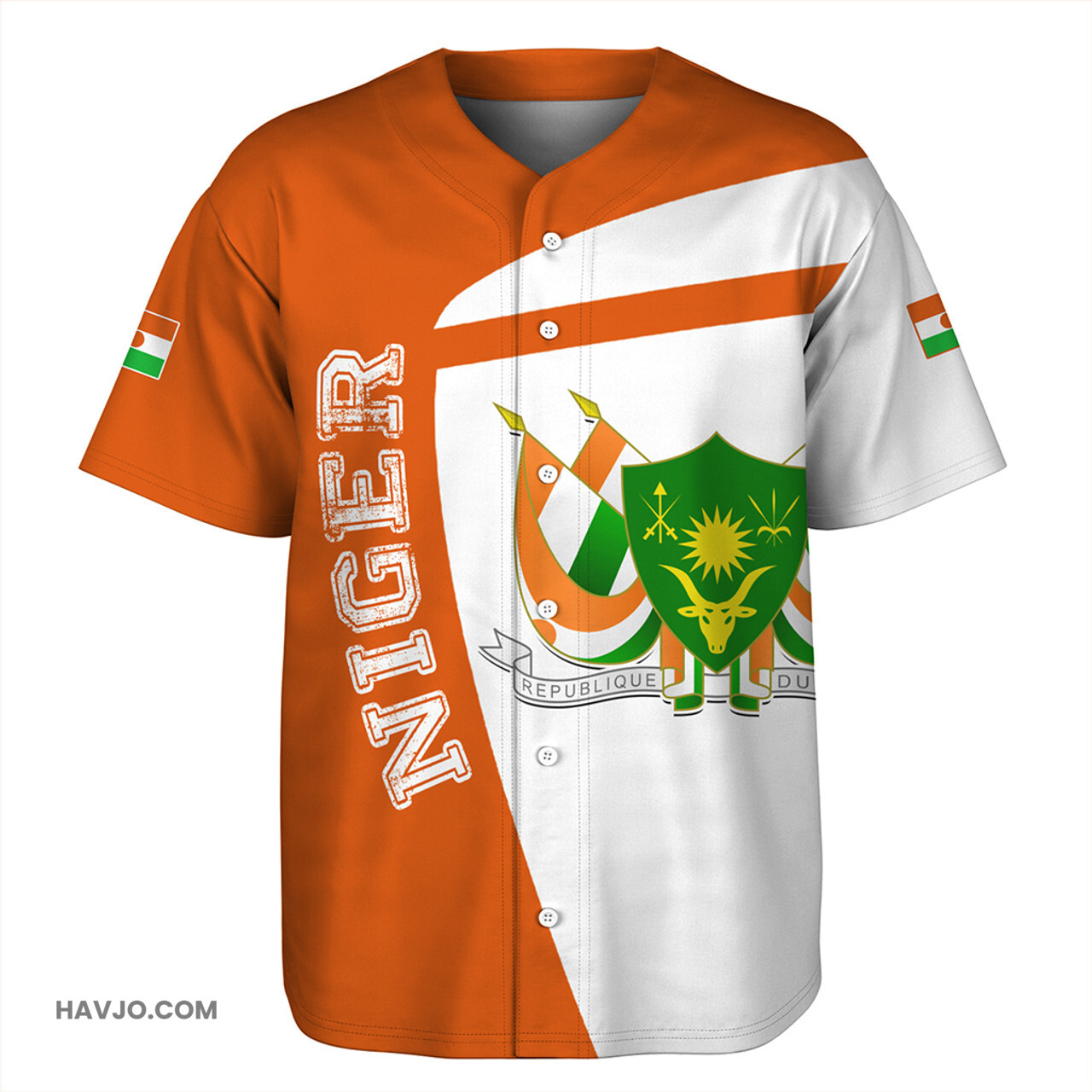 Niger Half Concept Baseball Jersey