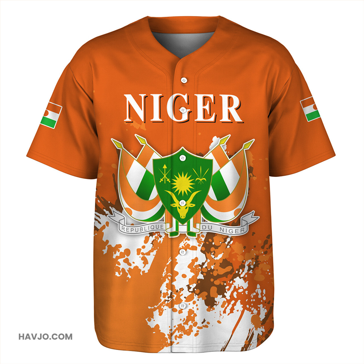 Niger Spanit Style Baseball Jersey