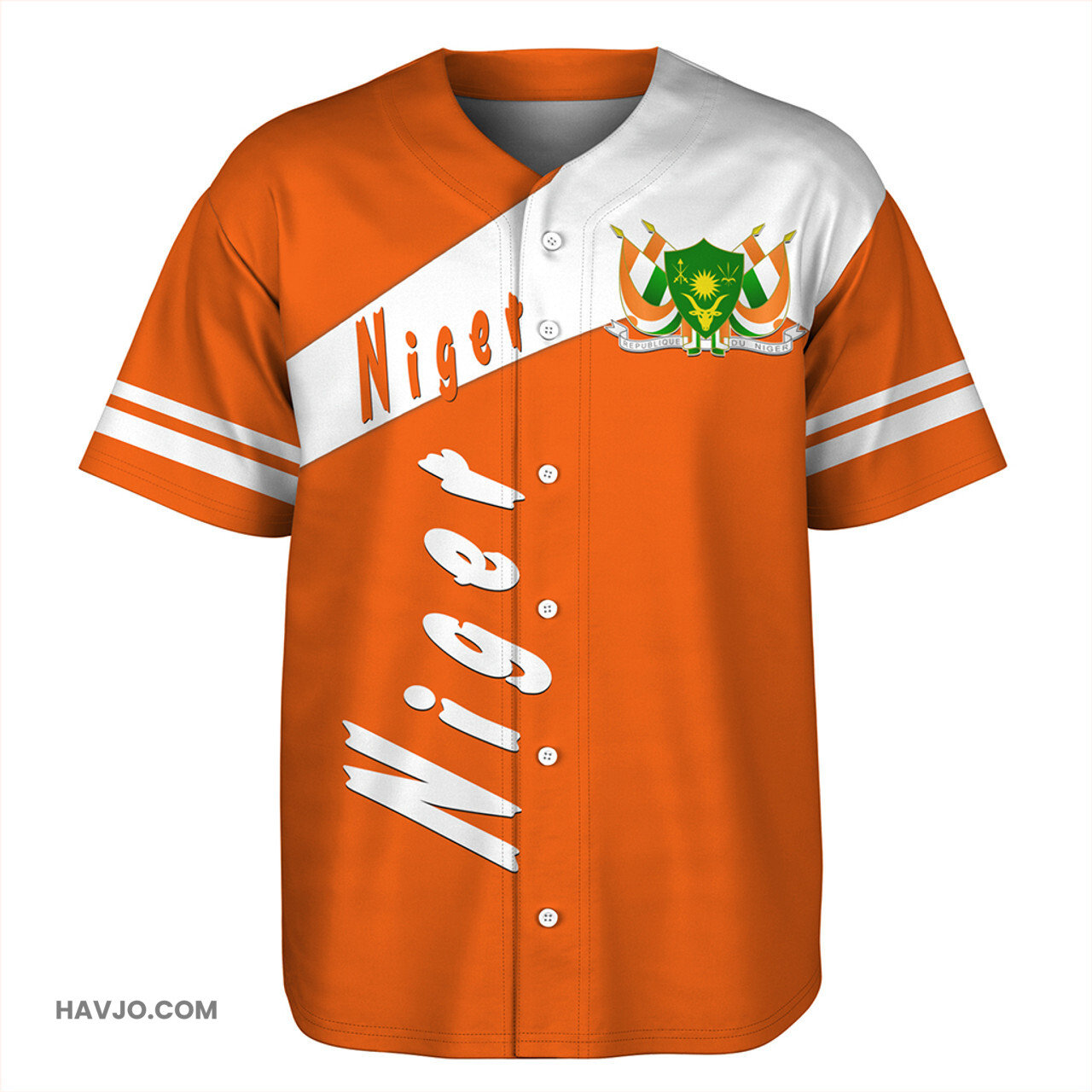 Niger Sport Style Baseball Jersey