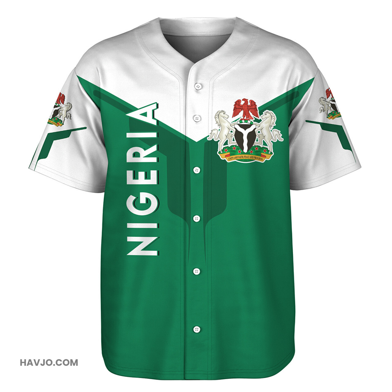 Nigeria Arrow Style Baseball Jersey