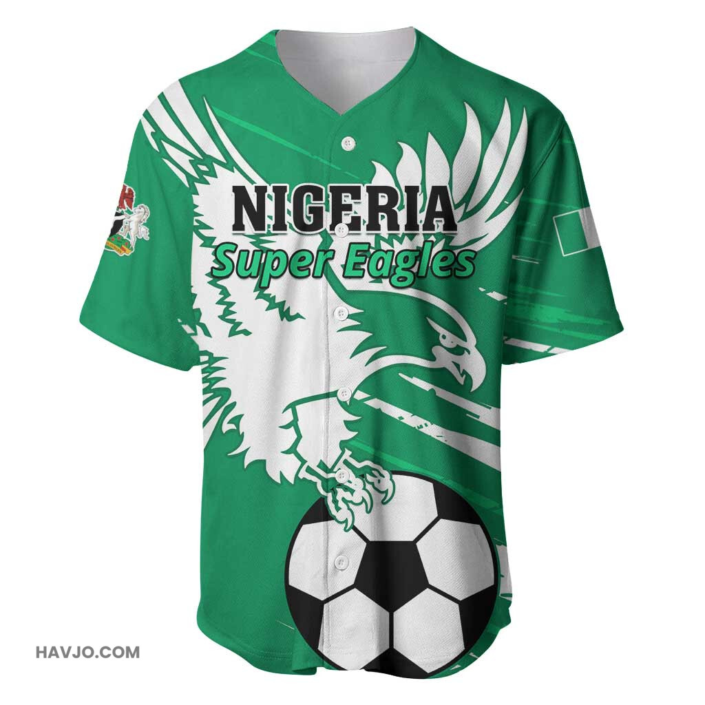 Nigeria Football Victory for the Super Eagles Baseball Jersey