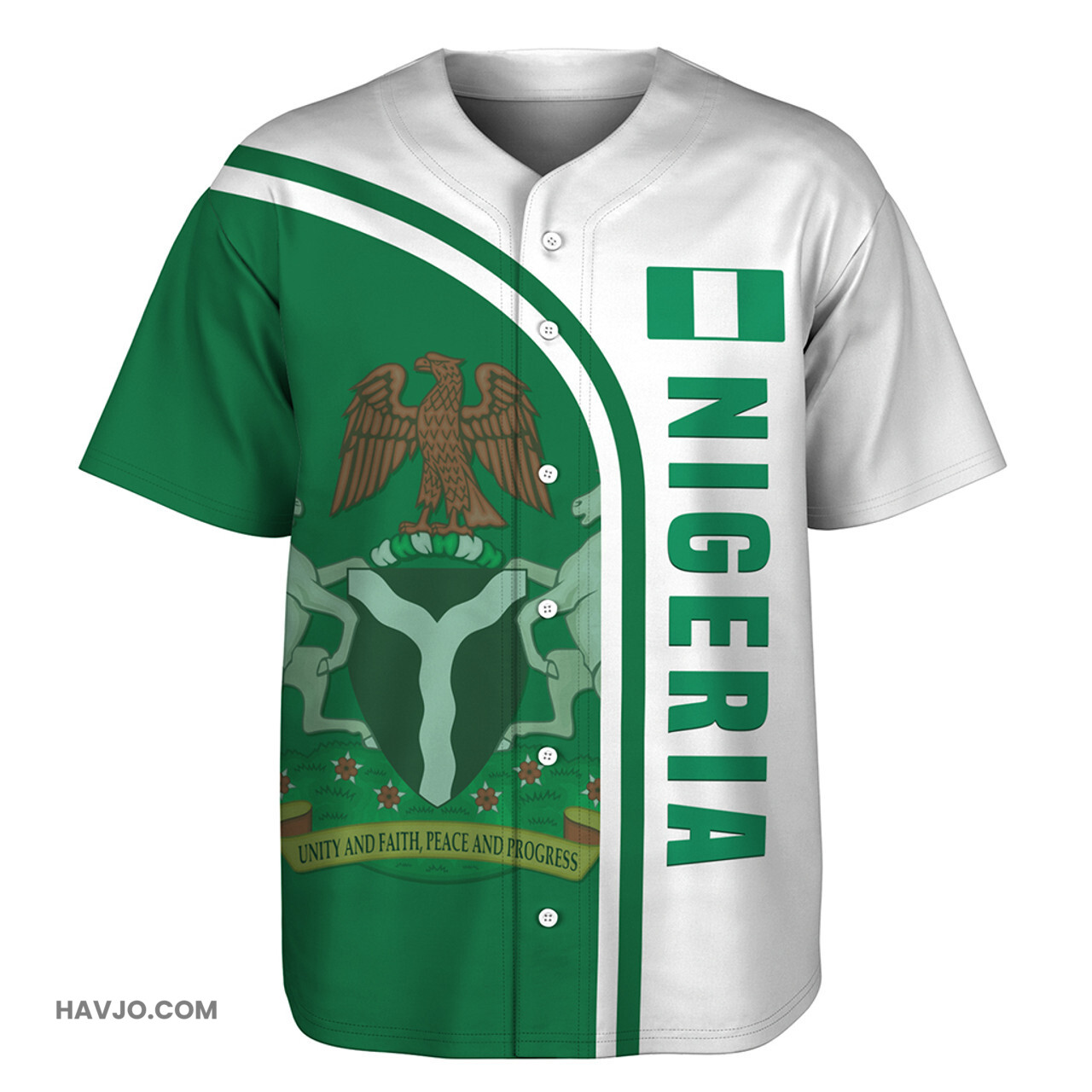 Nigeria In My Heart Baseball Jersey