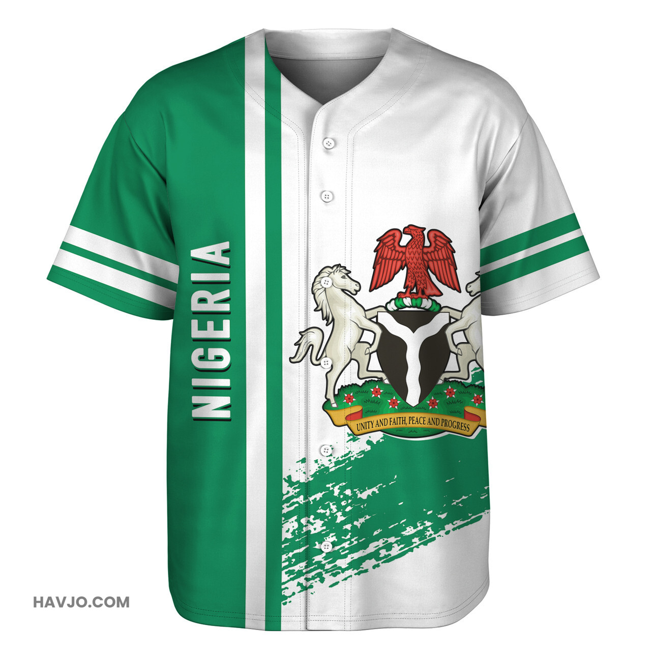 Nigeria Quater Style Baseball Jersey