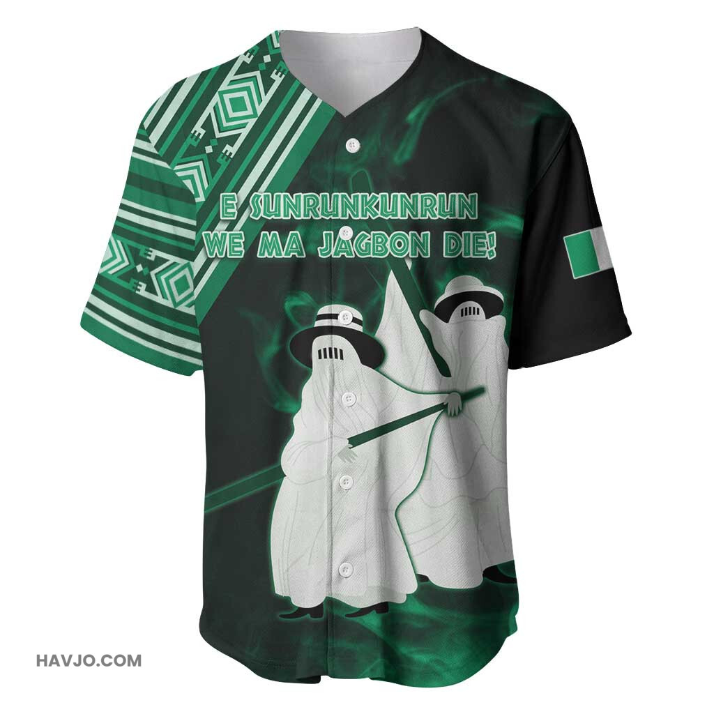 Nigeria Yoruba Festival Eko Spirit Eyo Masquerade Baseball Jersey