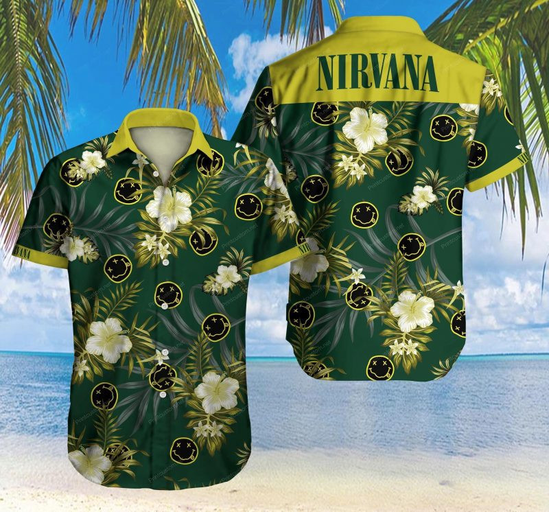 Nivanra Hawaiian Shirt Tropical Aloha Button Up