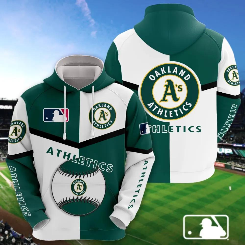 Oakland Athletics 3D MLB All Over Print Hoodie