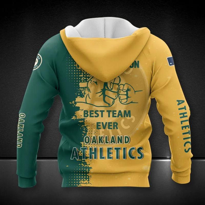 Alternative view of Oakland Athletics Dad And Son MLB All Over Print Hoodie