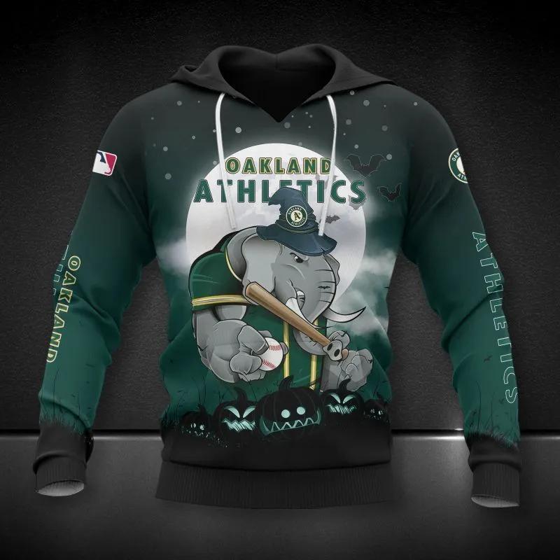 Oakland Athletics Mascot MLB All Over Print Hoodie
