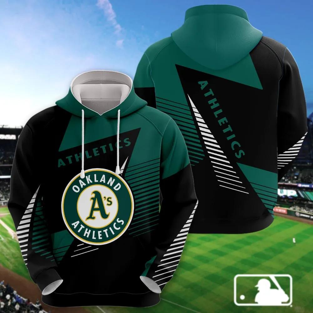 Oakland Athletics Printed MLB All Over Print Hoodie
