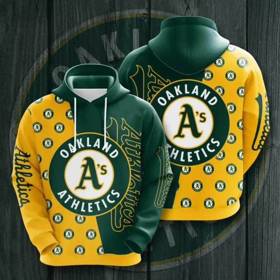 Oakland Baseball Team Athleticss Camo MLB 3D MLB All Over Print Hoodie