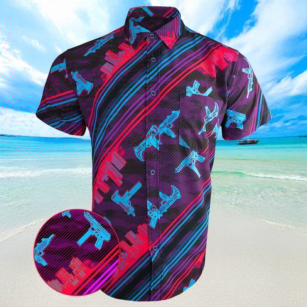 Ocean Drive Hawaiian Shirt Mens Summer Button Up Shirts Gifts For Brother