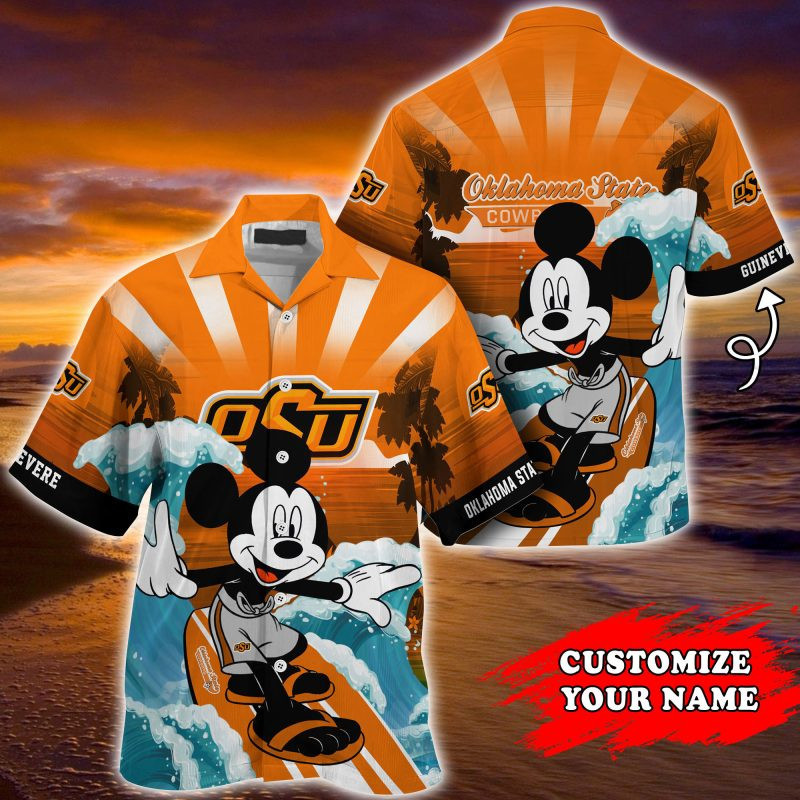 Oklahoma State Cowboys Ncaa Summer Personalized Hawaiian Shirt Tropical Aloha Button Up