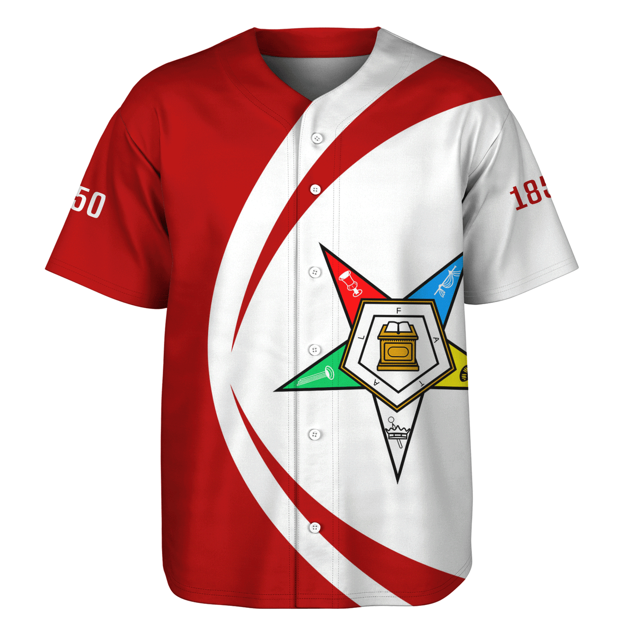 Order of the Eastern Star Circle Style Baseball Jersey